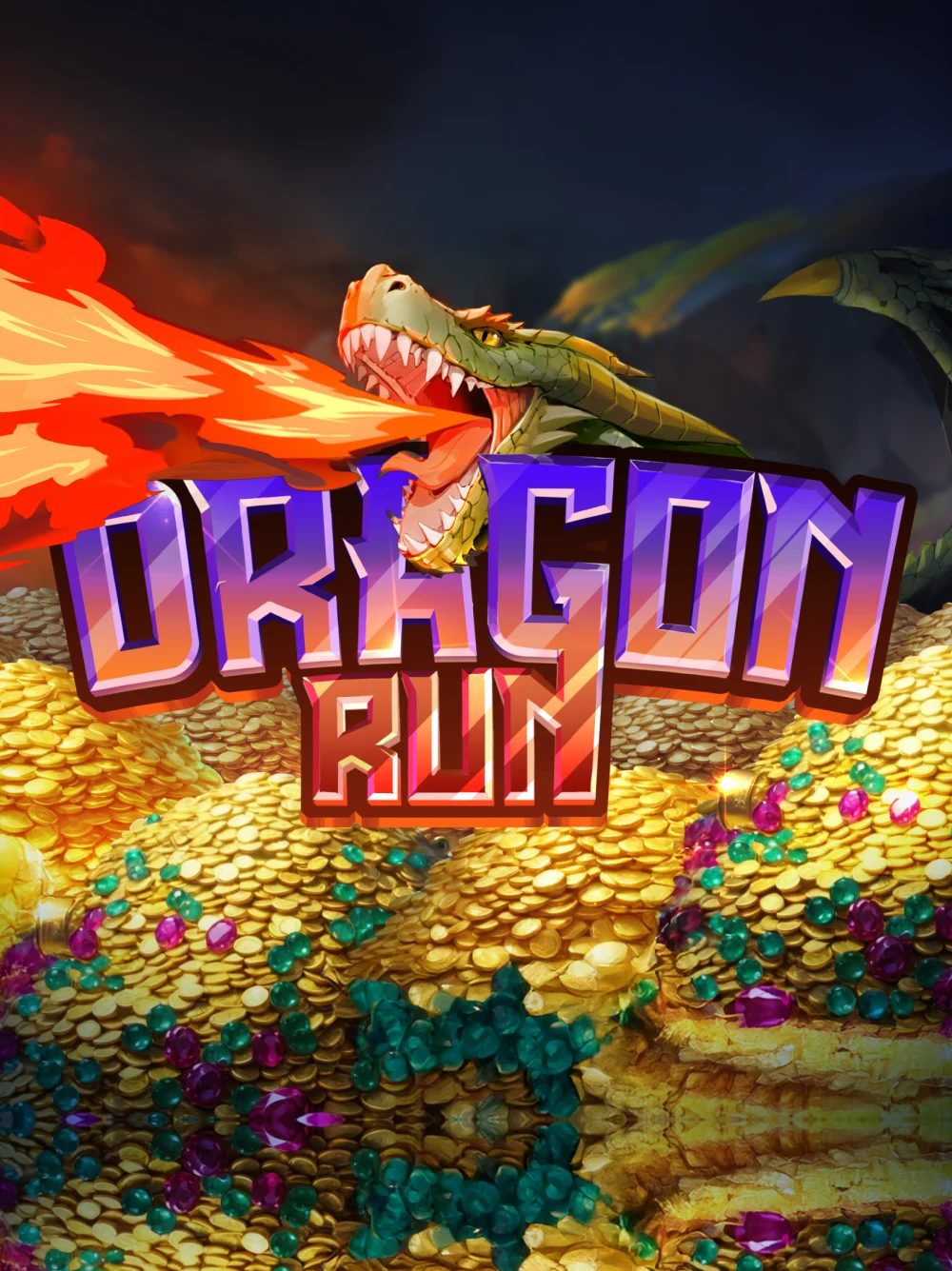 Carrera de dragón con energía fantástica y animación sugerida.